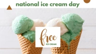 National Ice Cream Day Blog Header template