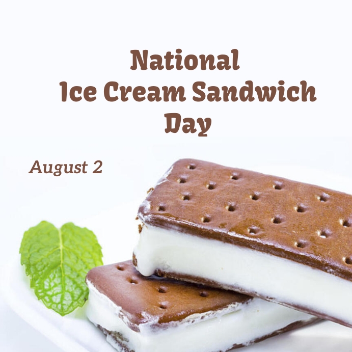Copy of National Ice Cream Sandwich Day PosterMyWall