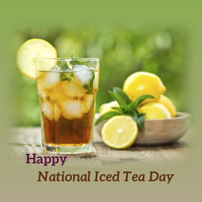 Nsa Sweet Tea national iced tea day Template | PosterMyWall