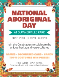 National Indigenous Day Event Flyer Pamflet (Letter AS) template