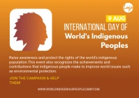 national indigenous day postcard template