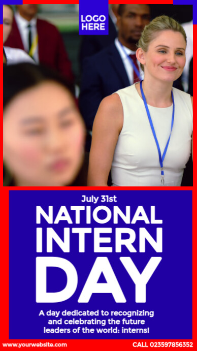 National Intern Day Design Template | PosterMyWall