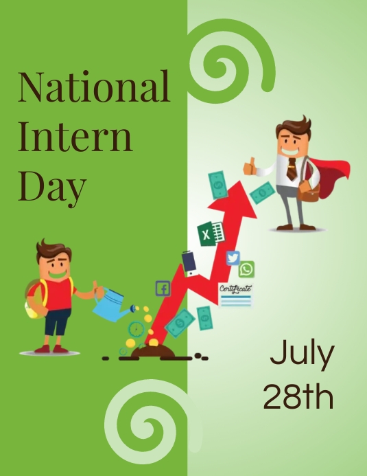 National Intern Day Template | PosterMyWall
