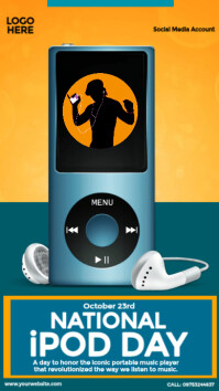 National iPod Day Design Instagram Story template