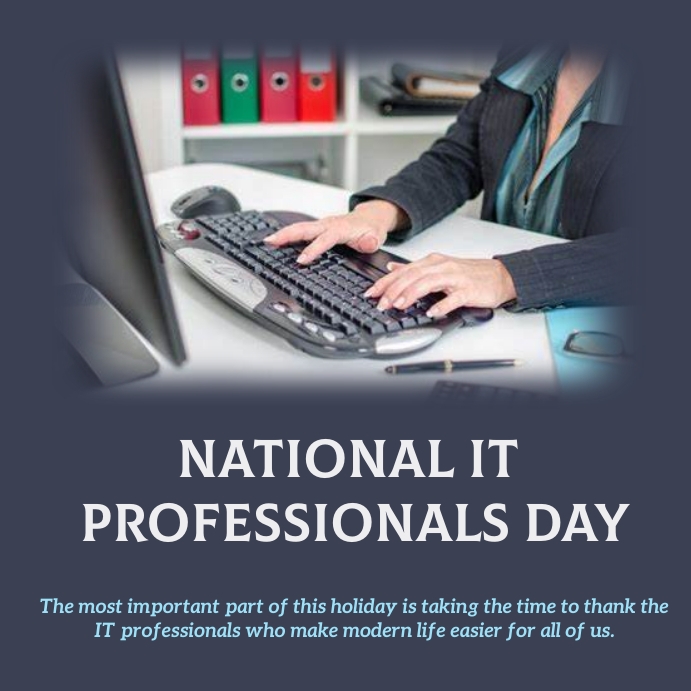 national it professionals day Template PosterMyWall