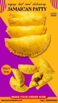 National Jamaican Patty Day Ad Instagram Story template