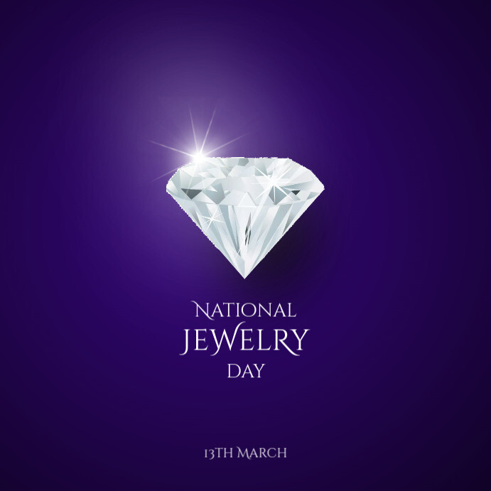 National Jewelry Day Instagram Post template