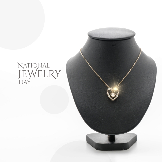 National Jewelry Day Instagram Post template