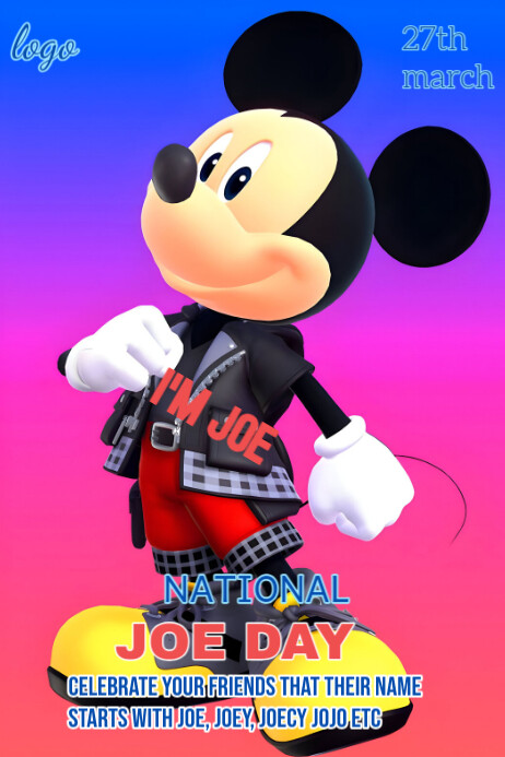 National Joe Day Poster Template | PosterMyWall