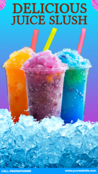 National Juice Slush Day Promotion Historia de Instagram template