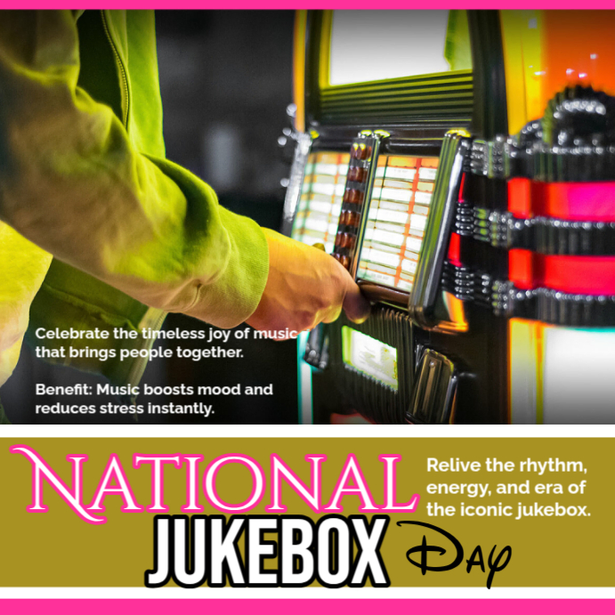 National Jukebox Day Template | PosterMyWall