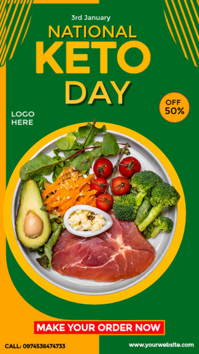 National Keto Day Template Instagram Story