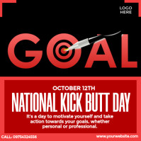 National Kick Butt Day Instagram Post template