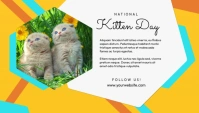 National Kitten Day Blog Header template