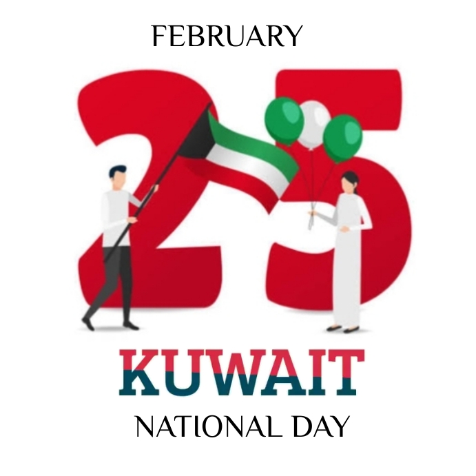 National Kuwait day Instagram post Template PosterMyWall