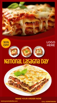 National Lasagna Day Template Instagram Story