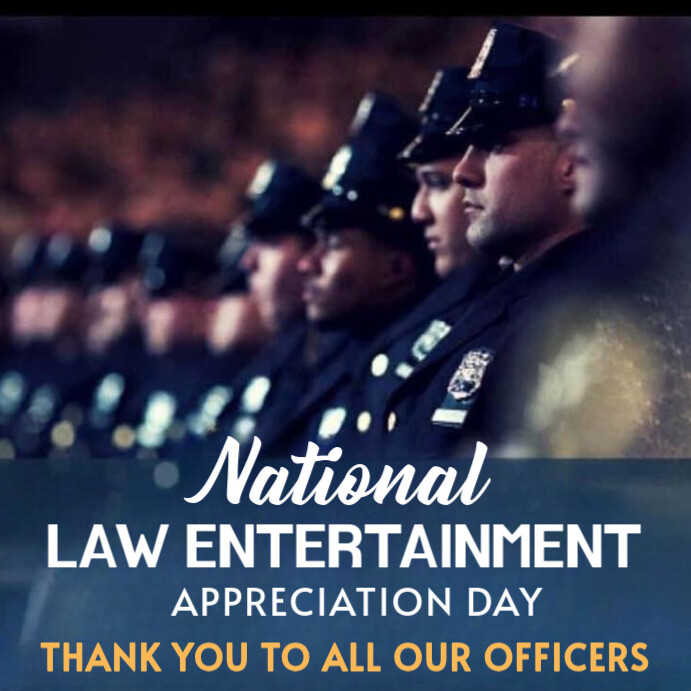 National Law Enforcement appreciation day Template | PosterMyWall
