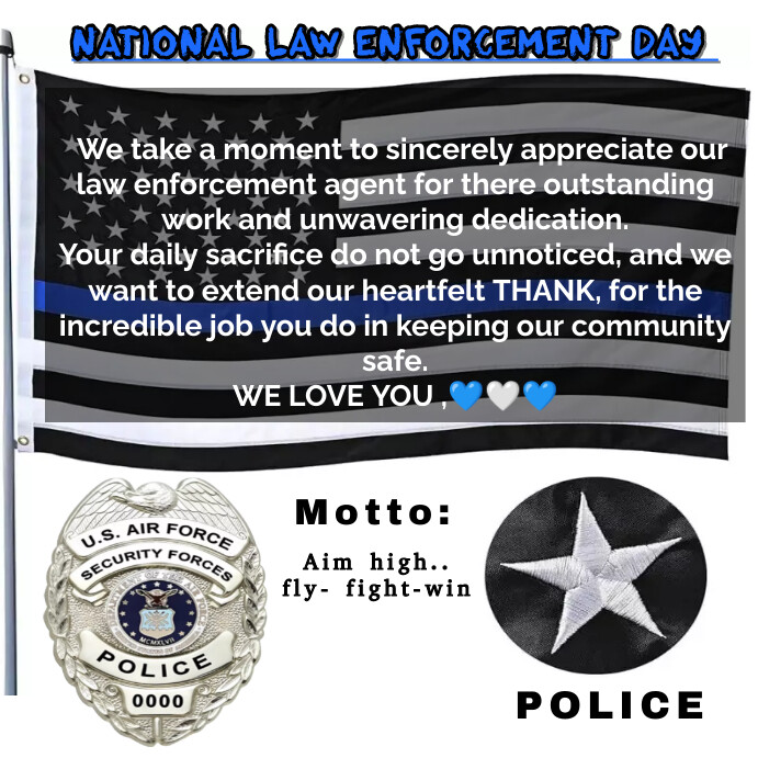 National law enforcement day Template | PosterMyWall