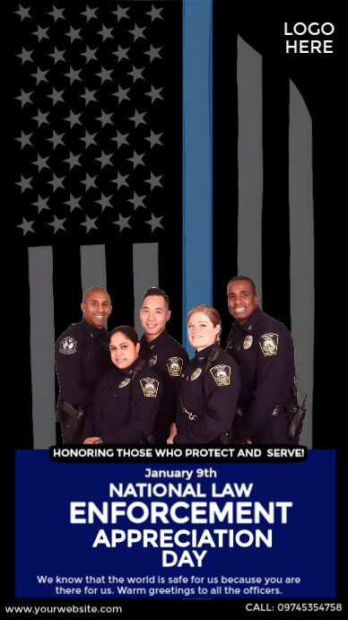 national law enforcement day Template | PosterMyWall