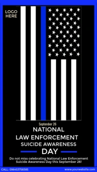National Law Enforcement Suicide Awareness Instagram Story template