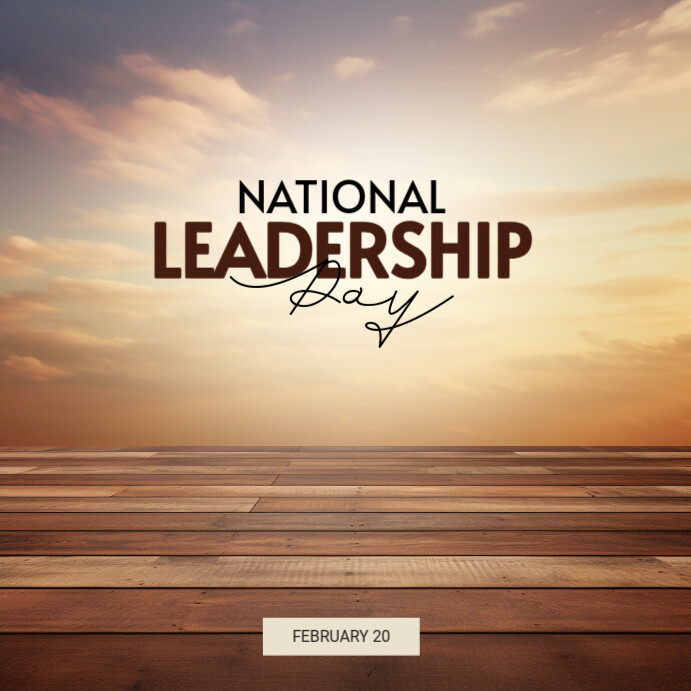 National Leadership Day Instagram template Instagram-opslag