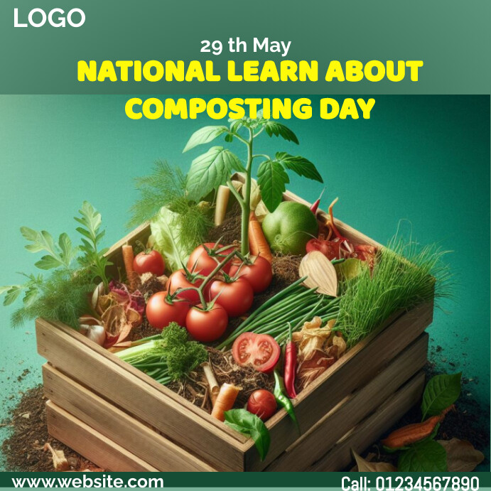 National Learn about Composting Day Template | PosterMyWall
