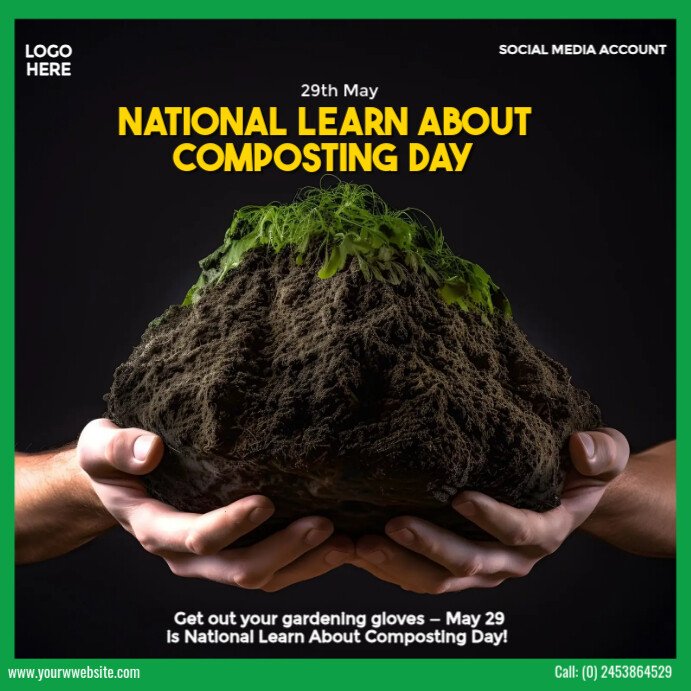 Copy of national learn about composting day | PosterMyWall