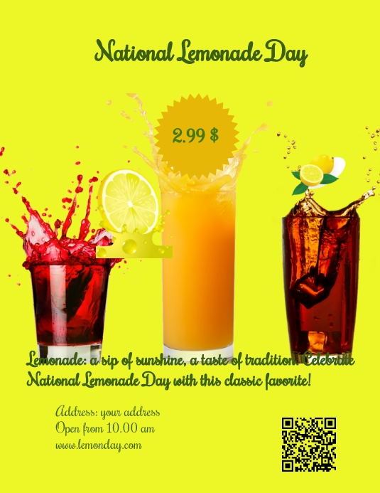 National Lemonade Day (2) Template PosterMyWall