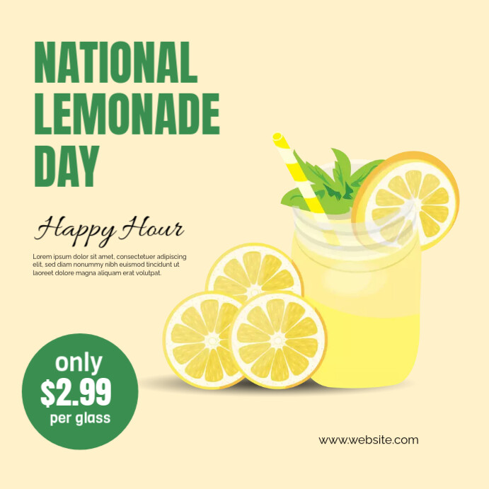 National Lemonade day template