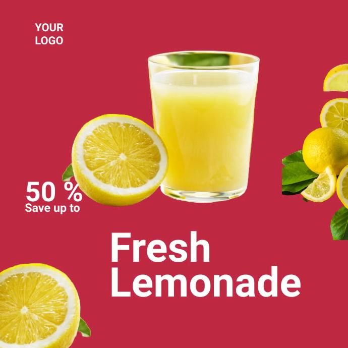 Lemonade Design Ad National Lemonade Day Poster Template | PosterMyWall