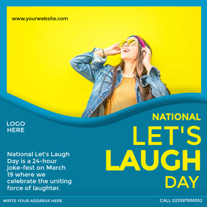 national let’s laugh day template