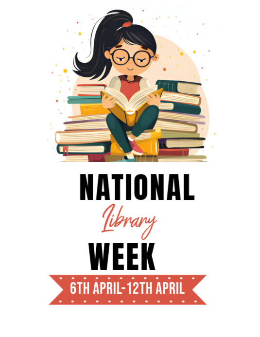 Plantilla de National library week poster ad design | PosterMyWall