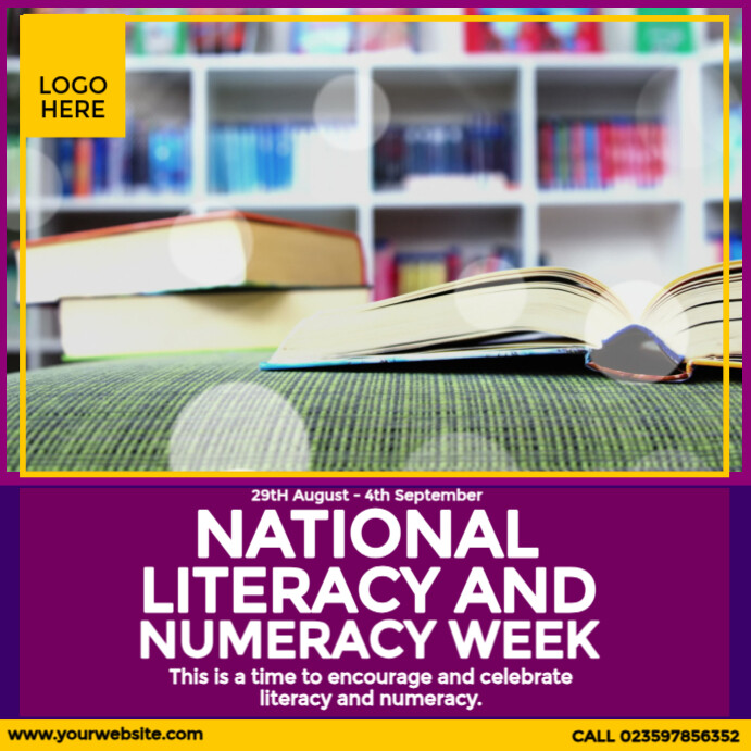 National Literacy and Numeracy Week Template | PosterMyWall