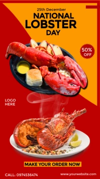 National Lobster Day Historia de Instagram template