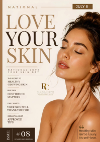 White Skin Care Awareness A4 Template