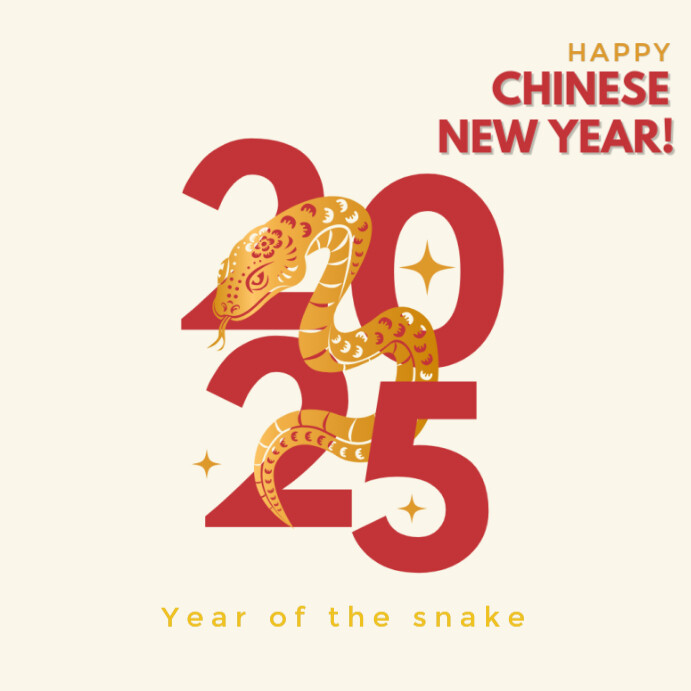 National Lunar New Year Instagram Post 2025 template