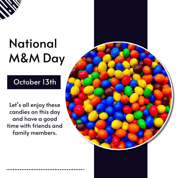 National M&M Day Template | PosterMyWall