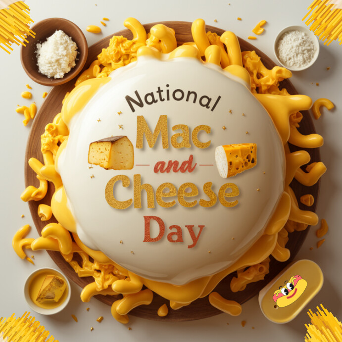 Plantilla de National Mac and Cheese Day PosterMyWall