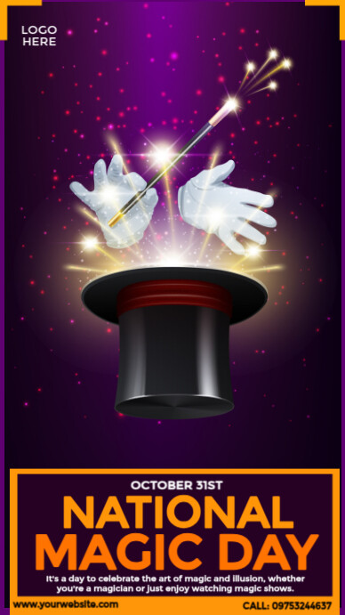 National Magic Day Design Template | PosterMyWall