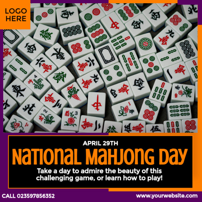 National Mahjong Day template
