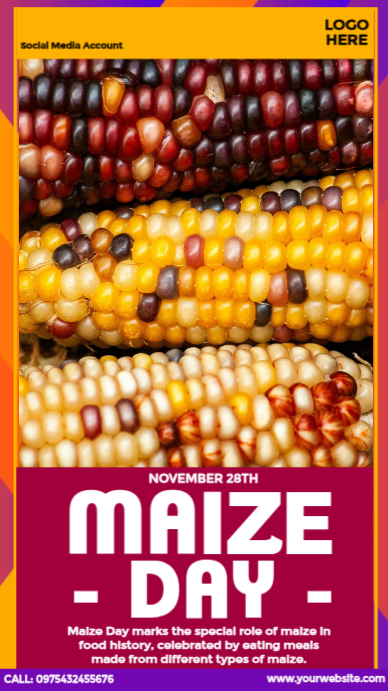 National Maize Day Template | PosterMyWall
