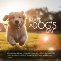 National Make A Dog's Day Instagram Post template