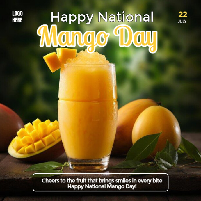 National Mango day Template | PosterMyWall