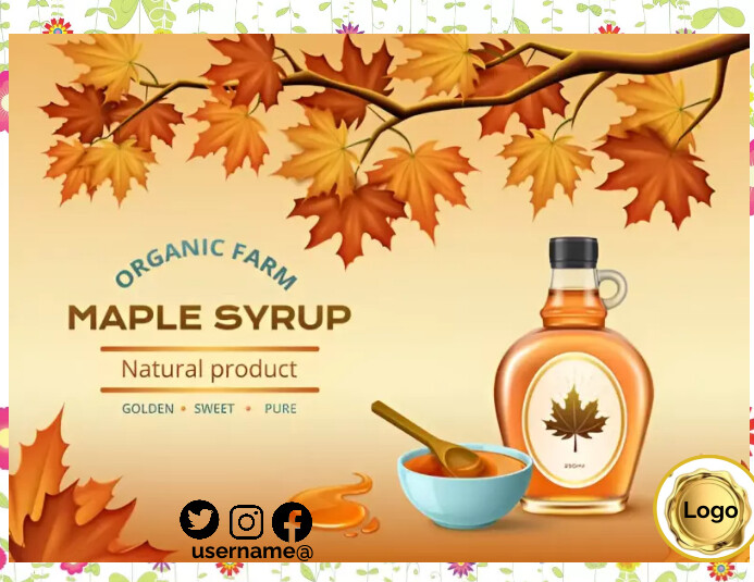 Syrup Flyer National maple syrup day design Template | PosterMyWall
