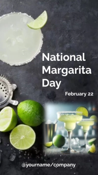 National Margarita Day Digital Display Tampla template