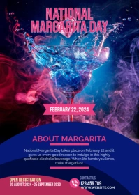 National Margarita Day Flyer A6 template