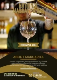 National Margarita Day Flyer A6 template