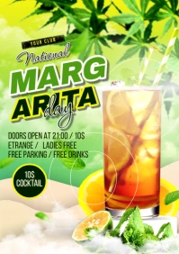 National Margarita Day flyer A4 template