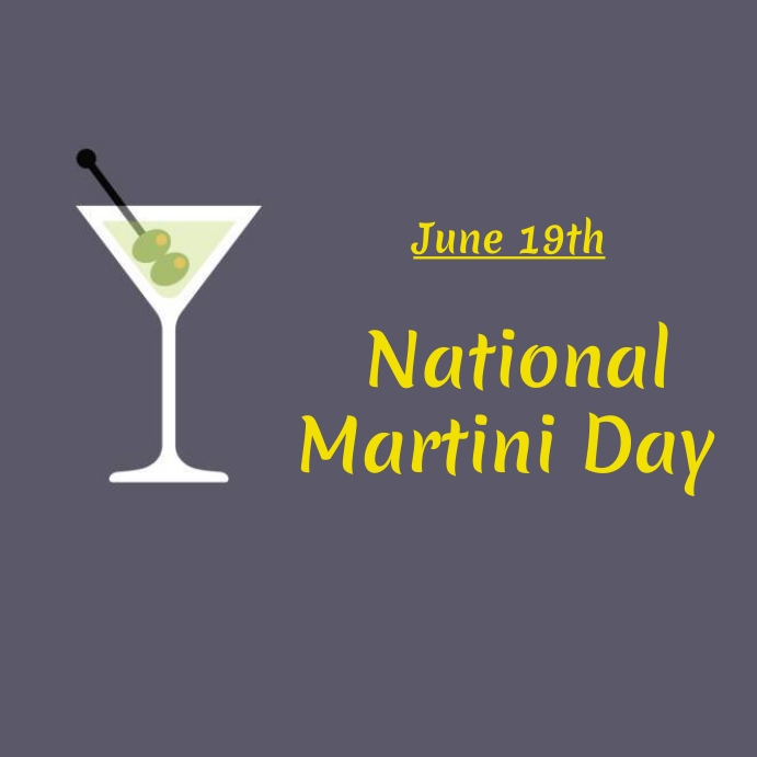 national martini day Template PosterMyWall
