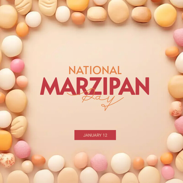 National Marzipan Day Instagram-Beitrag template